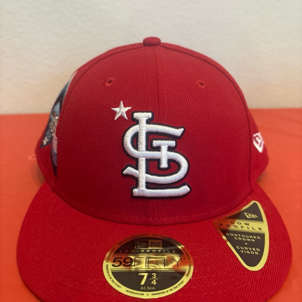 NEW ERA ST LOUIS CARDINALS MENS RED 23’ ALL-STAR GAME WORKOUT 59FIFTY FITTED HAT